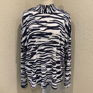 Nine West Zebra Top